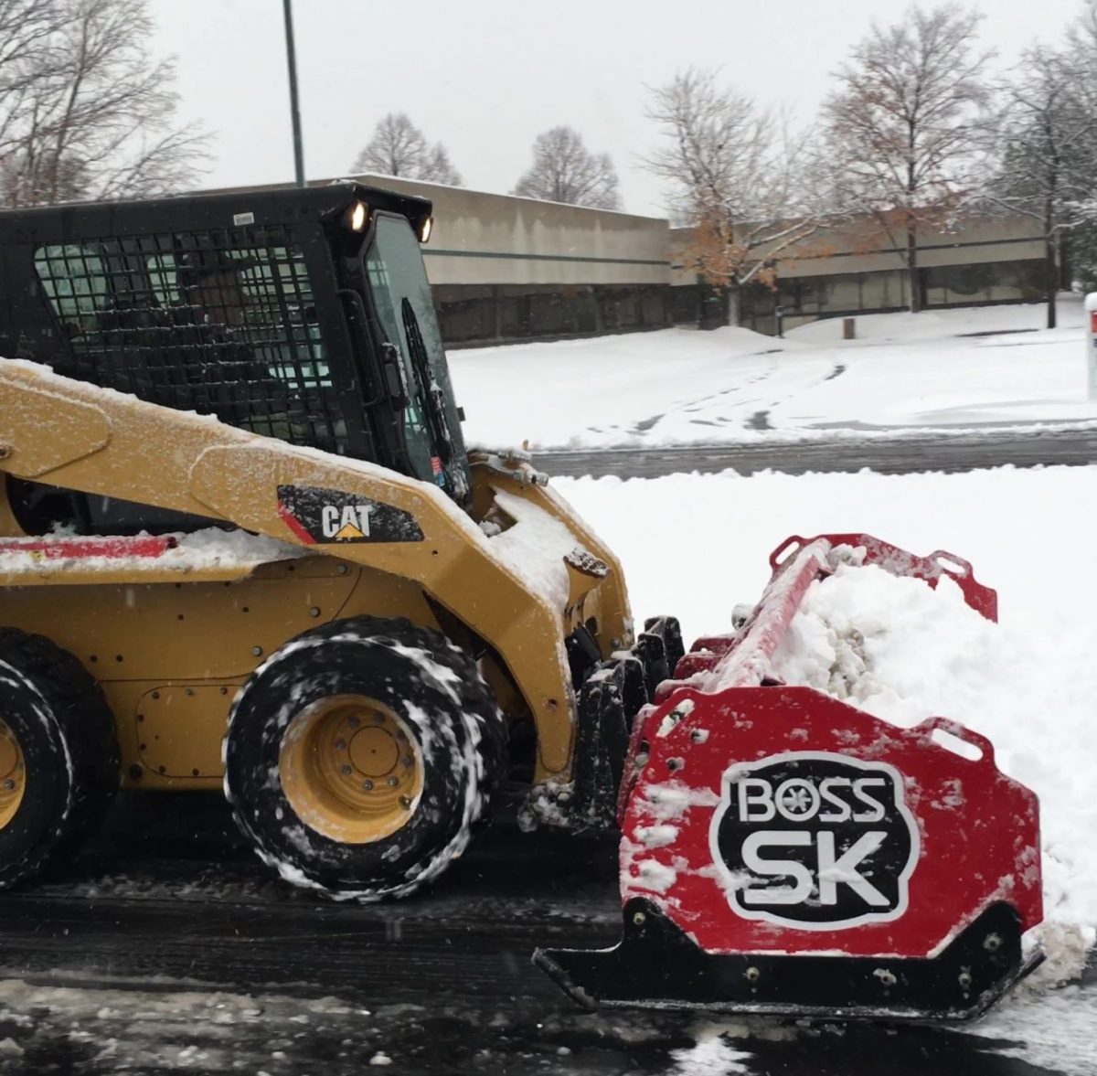 Skid Steer Pushing Snow